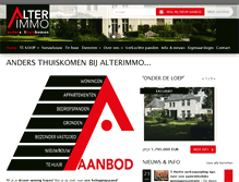 Tablet Screenshot of alterimmo.be